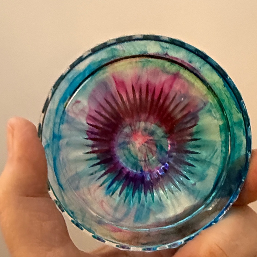 Unique Resin A Colorful Art Jar - Picture 4 of 14